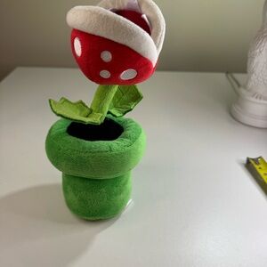 Super Mario Bros Piranha Plant Plush Doll Flower Figure Stuffed Toy 8in